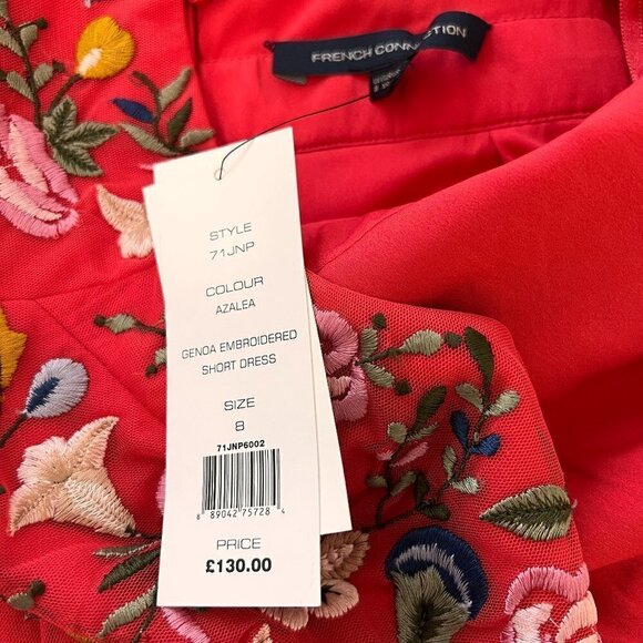 NWT French Connection Azalea Genoa Embroidered Short Dress - Picture 6 of 8